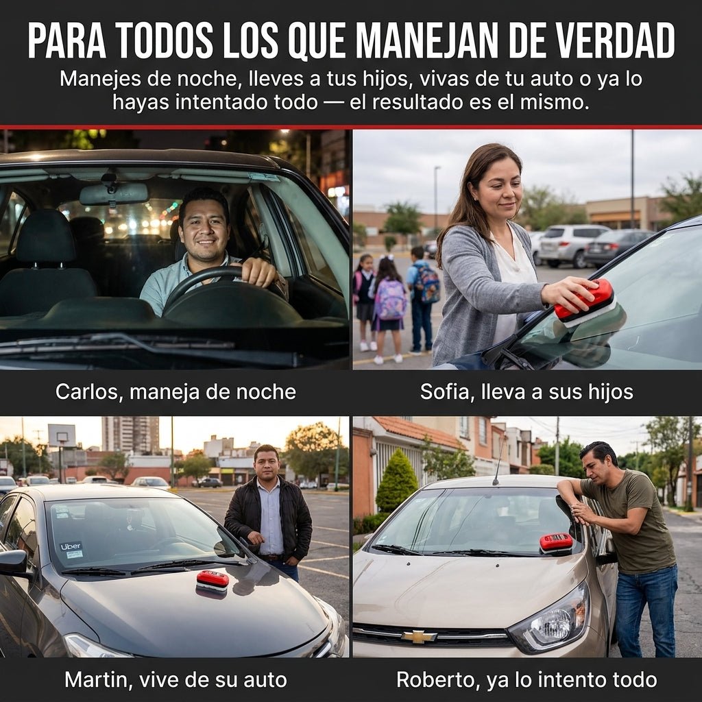 Limpiador y Pulidor Para Vidrios - Elimina la grasa del parabrisas - pelumx - Tecnologia