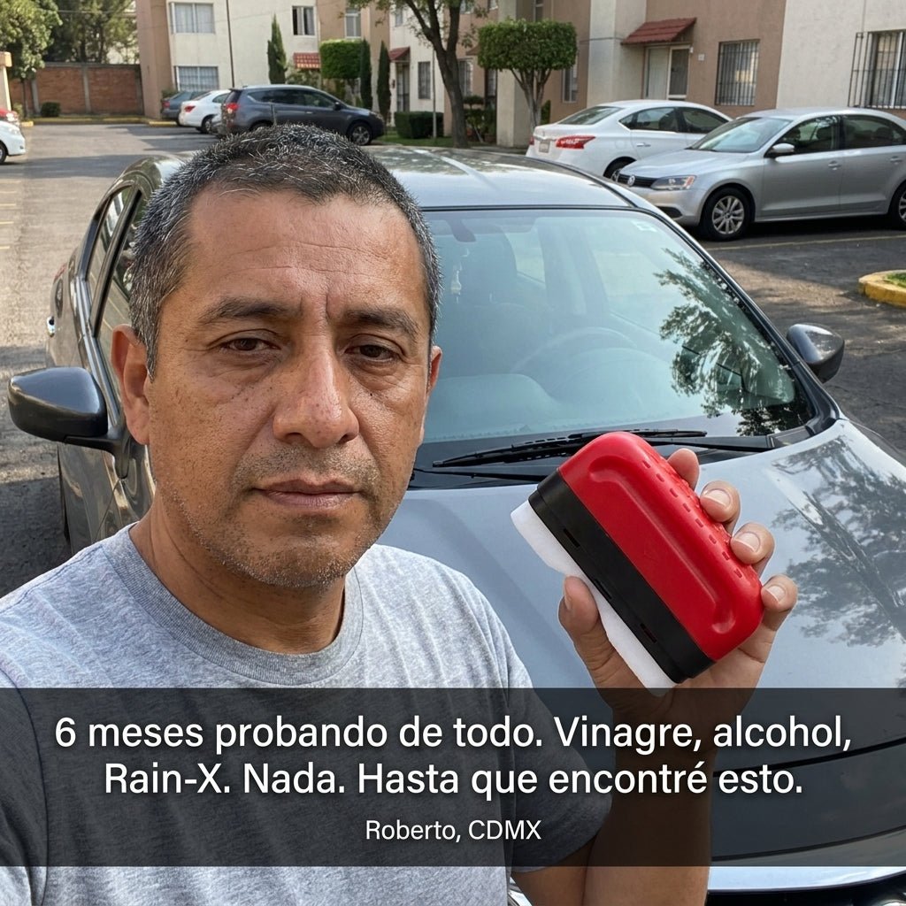 Limpiador y Pulidor Para Vidrios - Elimina la grasa del parabrisas - pelumx - Tecnologia